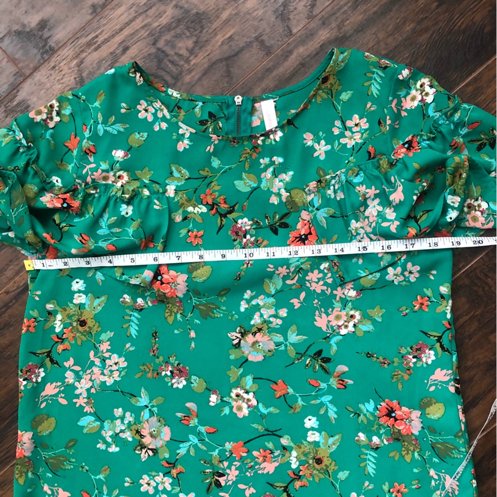 xhilaration floral blouse - Picture 7 of 7